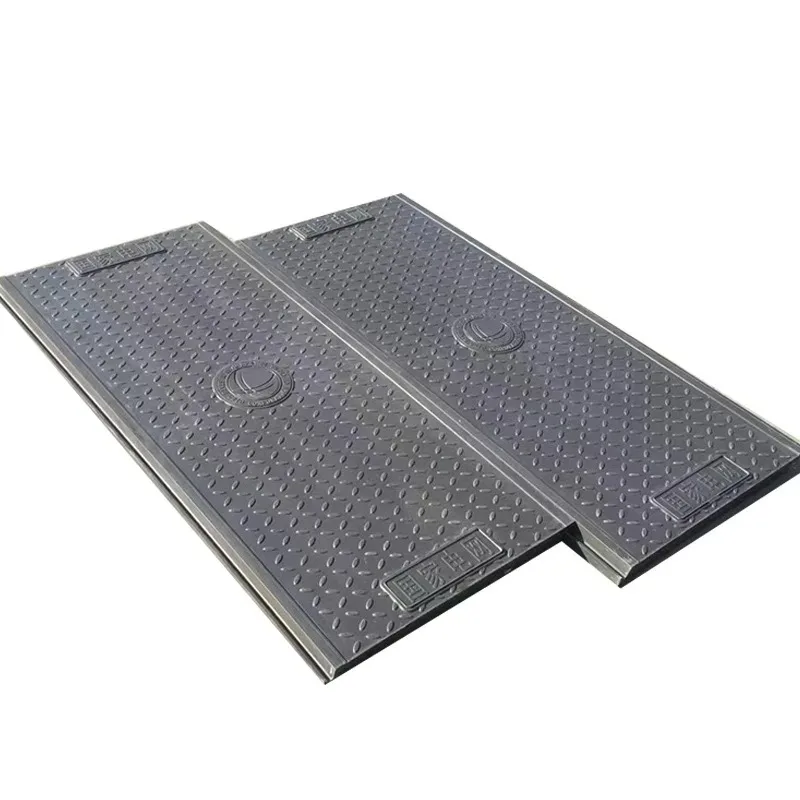 Square cable trench cover manufacturer buckle groove trench cover wholesale State Grid resin composite cable trench cover