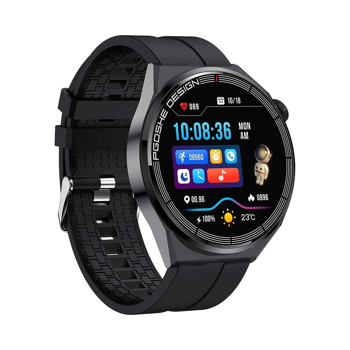 

WATCHSDV 1.41 HD Full Touch Screen Fitness Tracker Smart Watch Men Heart Rate Monitor Sports Smartwatch For Android iOS