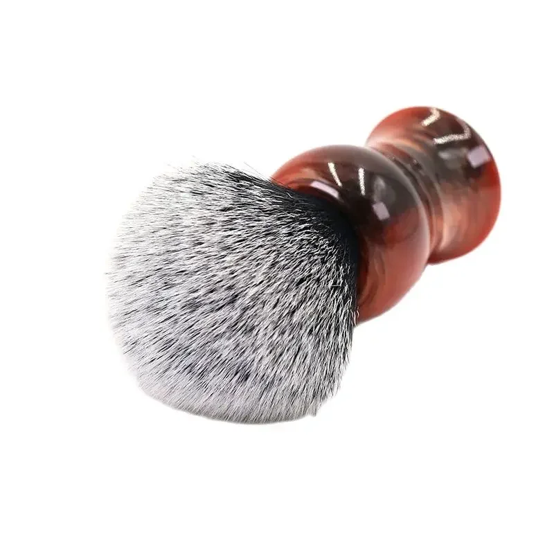 Yaqi High Quality 28MM Tuxedo Synthetic Knot Mens Wet Shaving Brush For Face Cleaning Tool Portable Travel Shaving Brush New