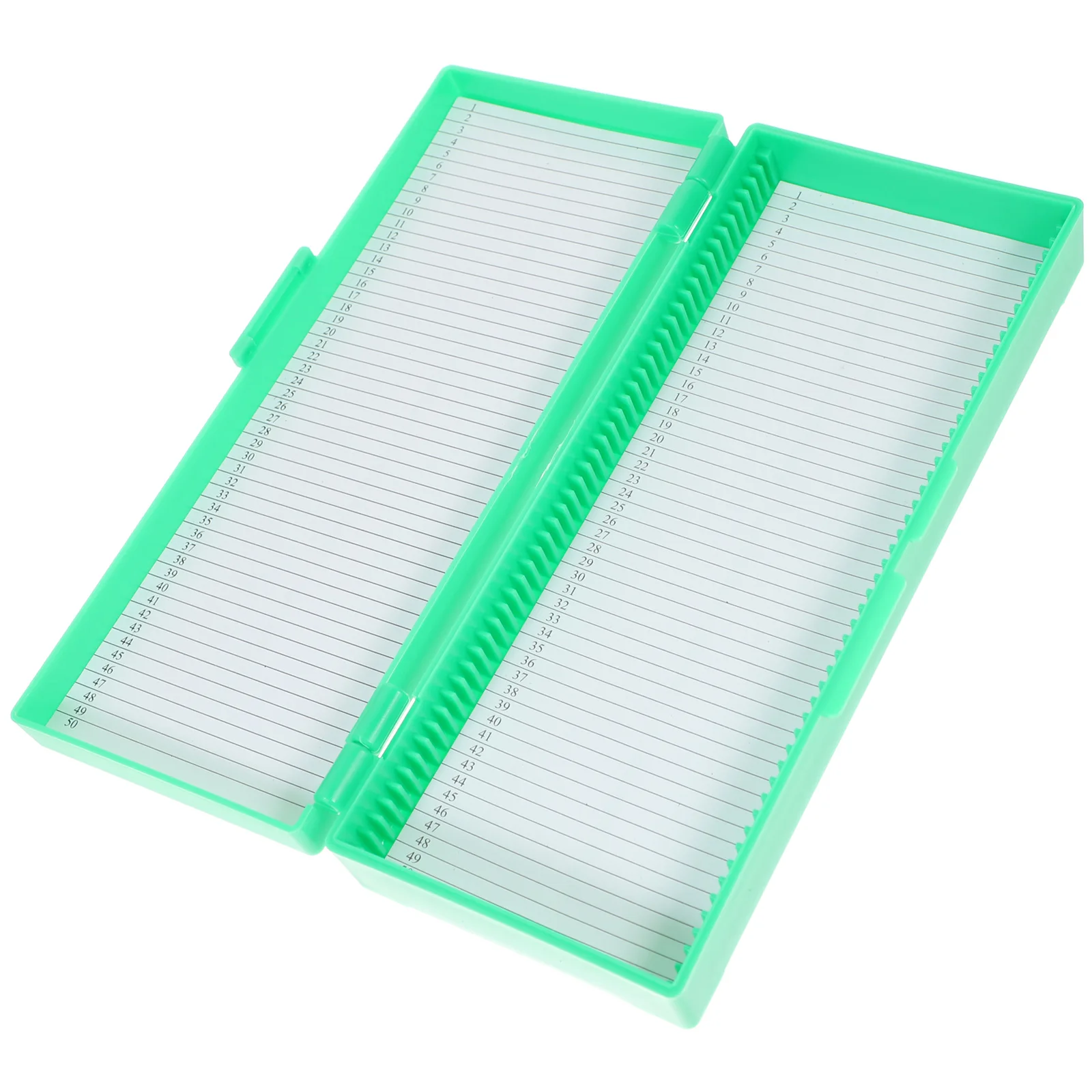 

Premium Abs Microscope Slide Storage Box Organizer Holder Glass Slides Home Use Container Tray