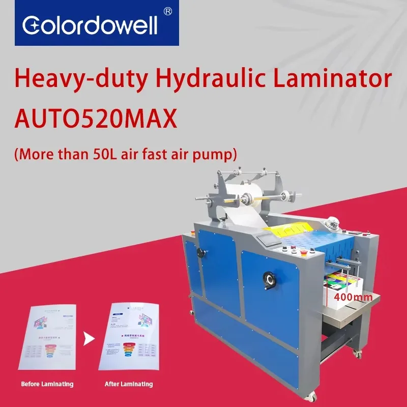 FM520MAX Industrial Automatic 520mm/20.47inch Thermal Hot Roll Laminator 20.47inch Paper Processing Machinery