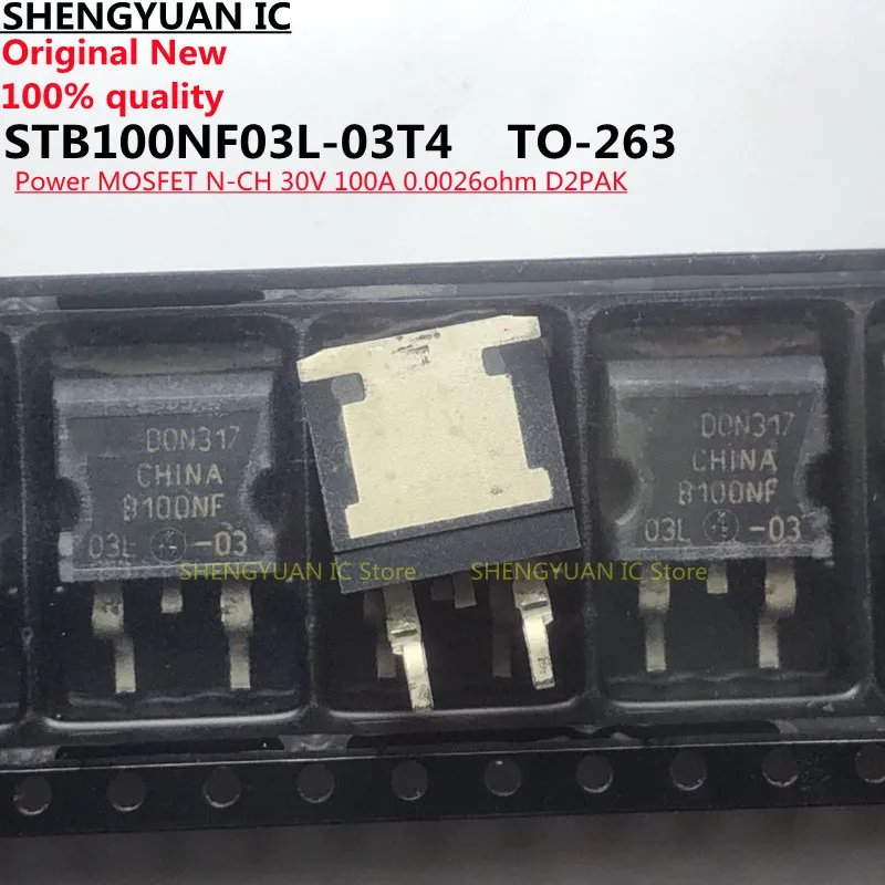 

10Pcs STB100NF03L-03T4 TO263 STB100NF03L-03 STB100NF03L B100NF03L-03 B100NF Power MOSFET N-CH 30V 100A Original New 100% quality