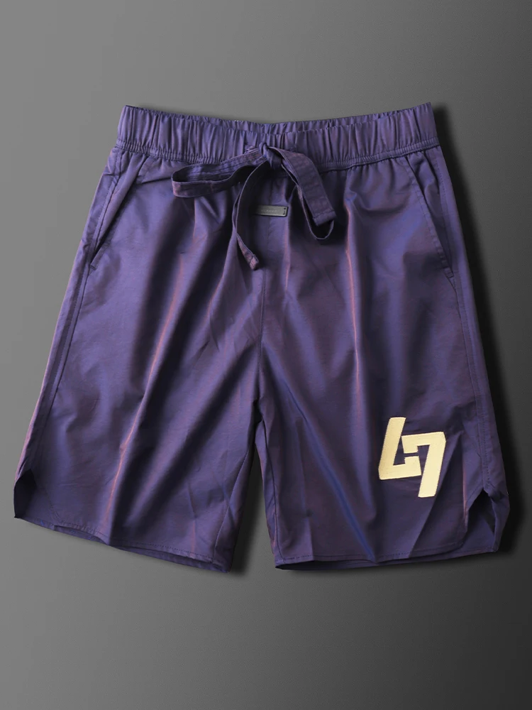 

American Sle Baskeall orts Men's Streetwear Loose Sweatpants Qui Dry Dstring Five-Quarter Length Casual Trousers