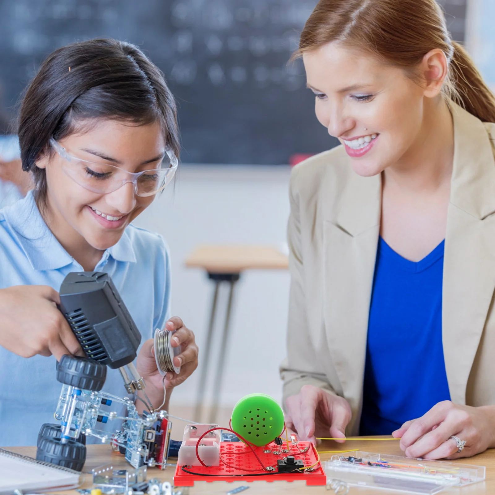 

1 set 1 Set Sound Lamp Diy Light Siren Alarm Scientific Experiment Kit For Kids Handmade Sound Lamp Siren