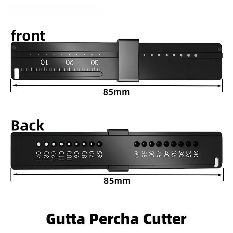 Dental Crown Tip Adjuster Span Measure Scale Endodontic for Gutta Percha Autoclavable Measuring Ruler Dental Tools