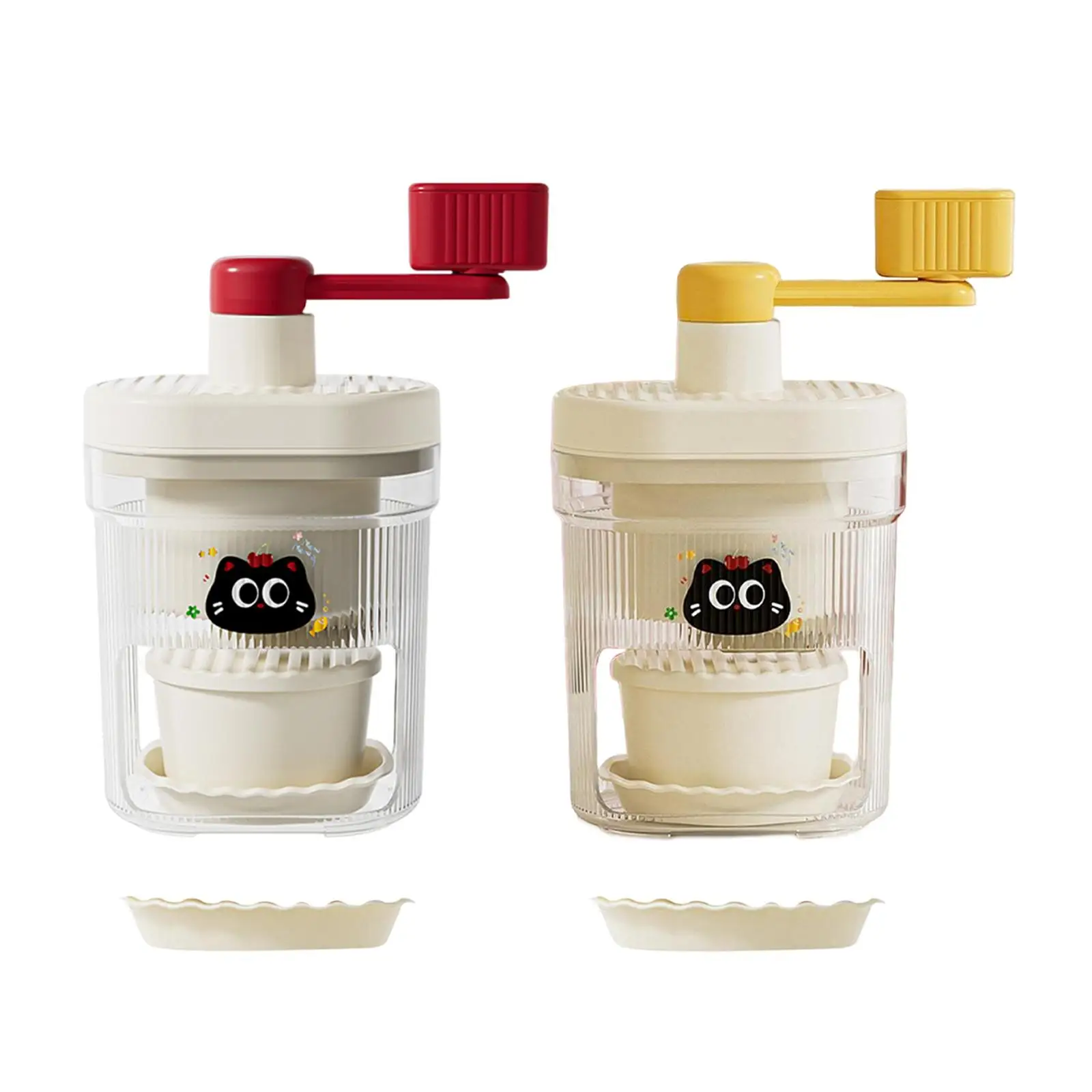 Manual Ice Crusher Portable Ice Shaving Machine for Making Smoothies Snow Cone Machine for Party Restaurant Camping Home Bar