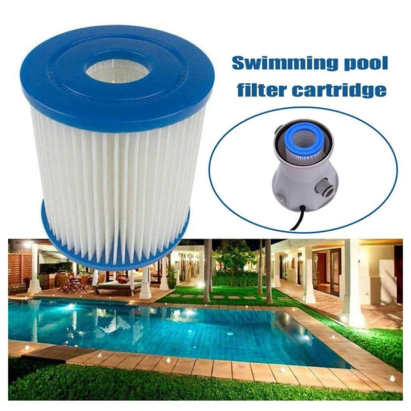 2Pcs Pool Filter Cartridges Type H Replacement Swimming Pool Filter for Pool Filter Pump Cleaner