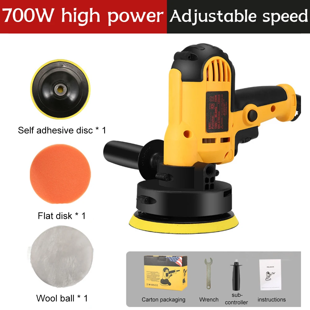 220V elektryczna polerka samochodowa 700W 3700 obr./min automatyczna maszyna do polerowania szlifierka małe przenośne narzędzia do polerowania