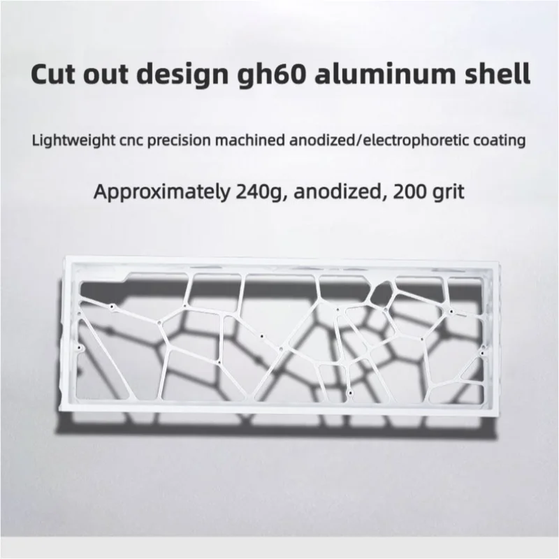 Wooting 60he/gh60/holy60 Keyboard Case For Mad60he Raven61 Aula Win60 Gt60 Hollow Aluminum Keyboard Shell Diy Accessories