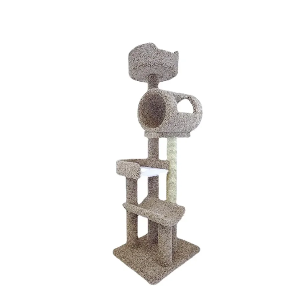 

Solid Wood Cat Climbing Tower, Tree for Cats, Pet Supplies