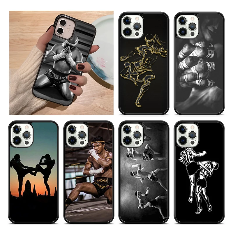 

Чехол для телефона в стиле милитари Муай Тай для iPhone 15 Pro MAX 16 Plus 14 XR XS 11 12 Mini 13