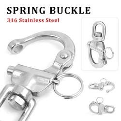 Stainless Steel 316 Swivel Shackle Quick Release Boat Anchor Chain Eye Shackle Swivel Snap Hook for Marine Architectural