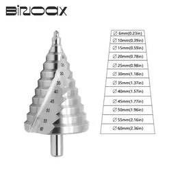 HSS 6-60mm Step Cone Drill Bit Hole Cutter Bit Fluted Edges Reamer Herramientas Para Carpinteria Woodworking Tools