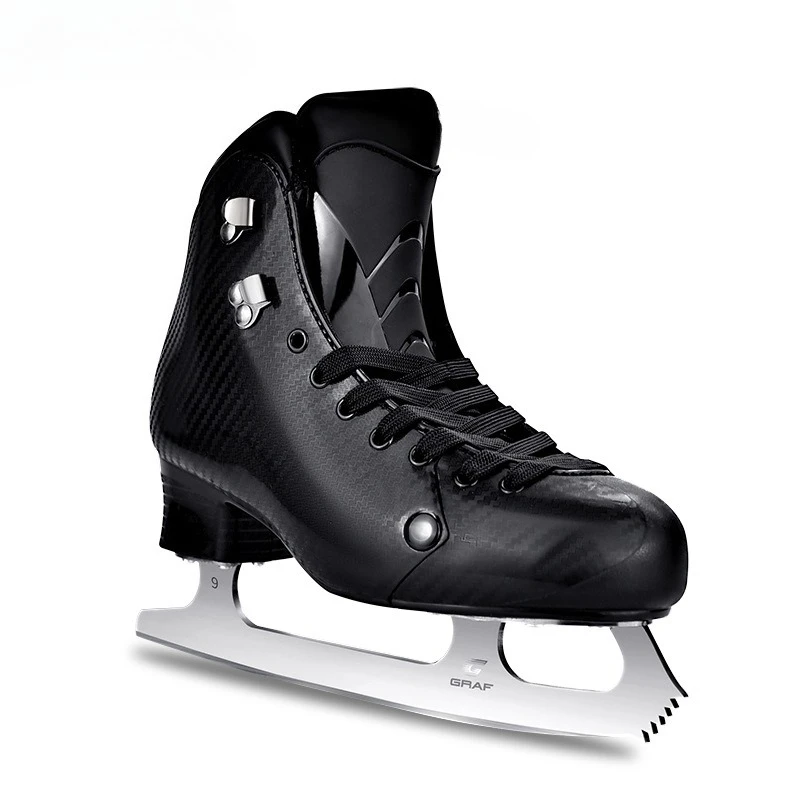 زلاجات ثلجية منقوشة - متينة للبالغين، مناسبة للتزلج على شكل حلقة ثلج - أحذية شفرة ثلج #4