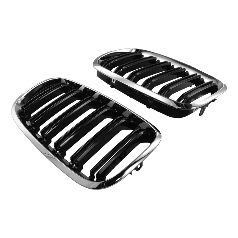 

Car Front Kidney Grille For BMW E70 E71 X5 X6 2007-2013 Dual Slats 51137157687 51137157688
