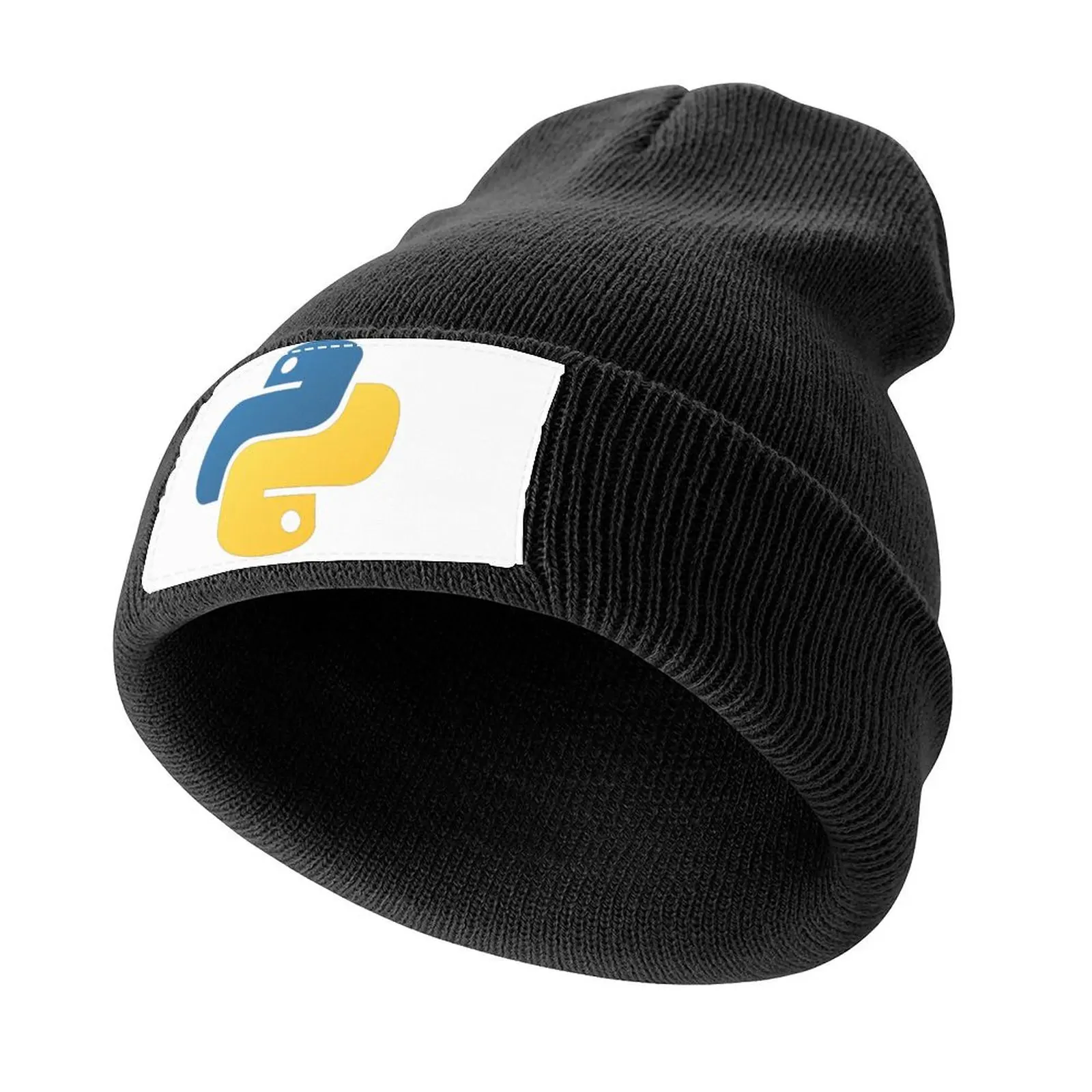 

python programming language logo Knitted Cap Golf Hat Man Golf Cap Women's 2025 Men's