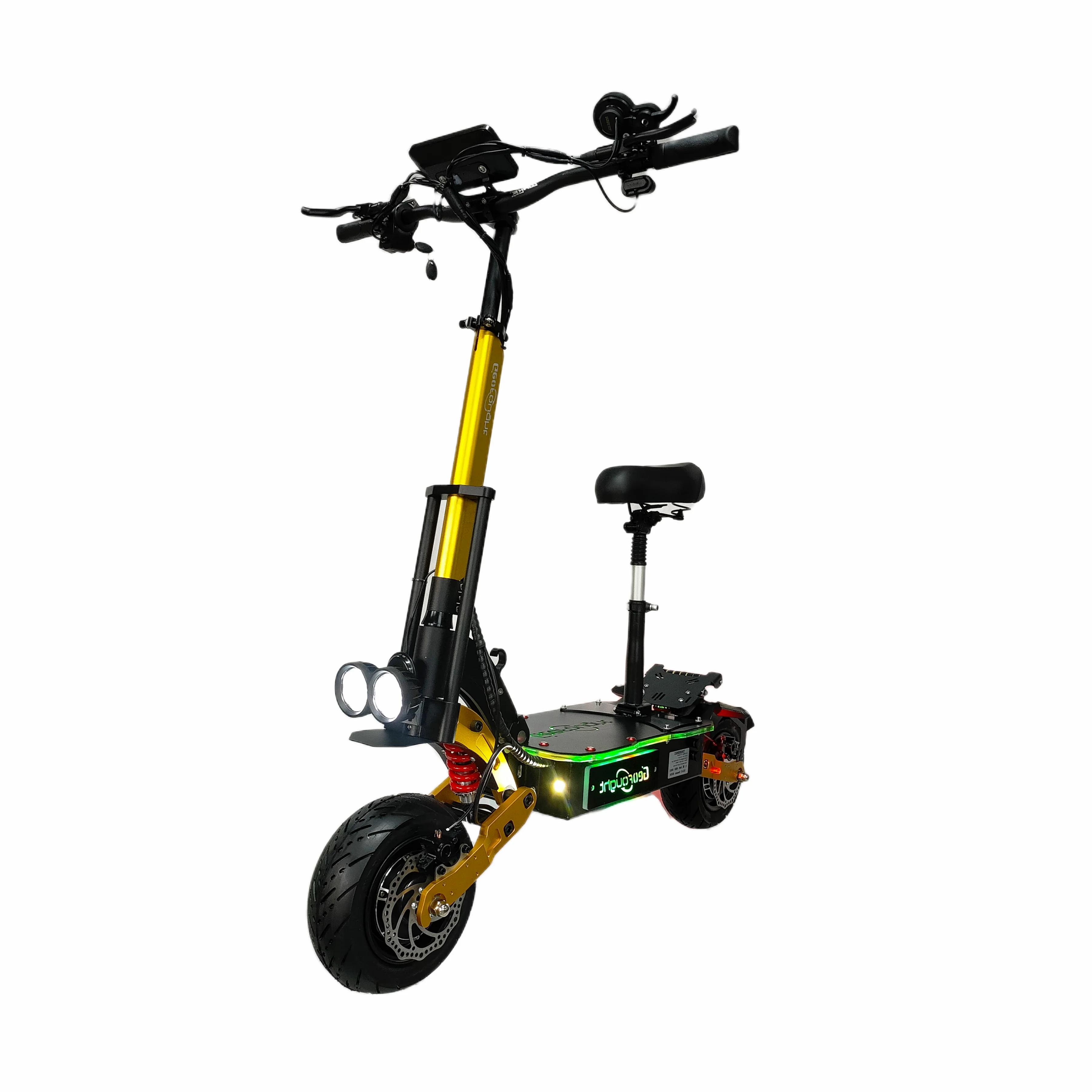 USA Warehouse Geofought G6 60V 6000W 85KM/H High Speed Foldable Dual Motor 11Inch Fat Tire Electric Scooter