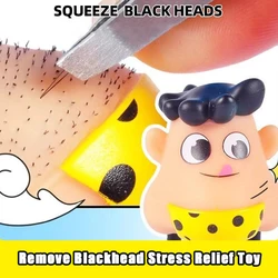 Pull and Squeeze Blackhead Stress Relief Toy Pull Blackhead Doll Funny Keychain Anti Stress Toys Pulling Hair Beard Skin Picking