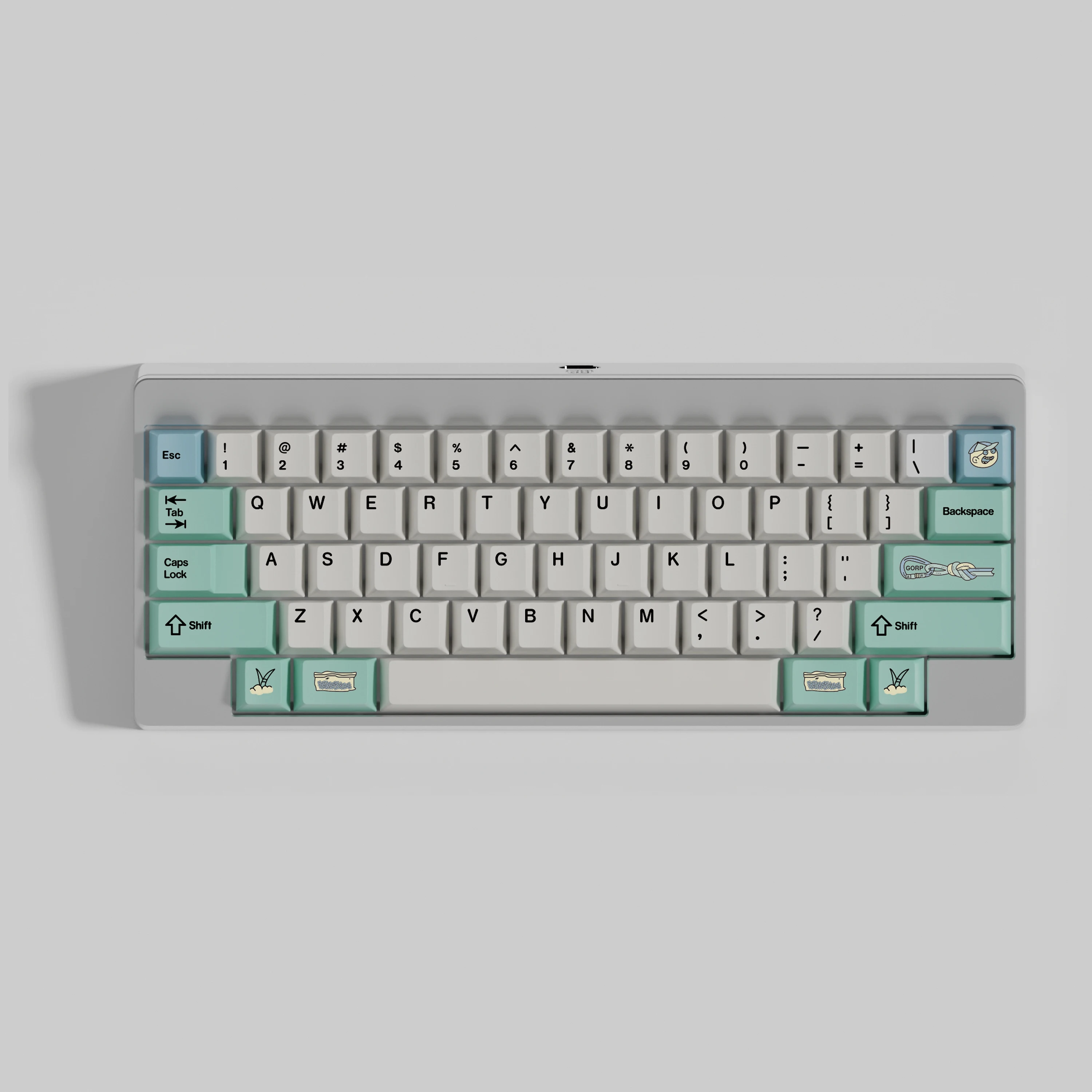 GMK GORP Keycap Set 7U Space Sublimation Cherry Profile Mechanical Keyboard Keycaps Compatible ALICE 60/75/80/96/104/108 Layout