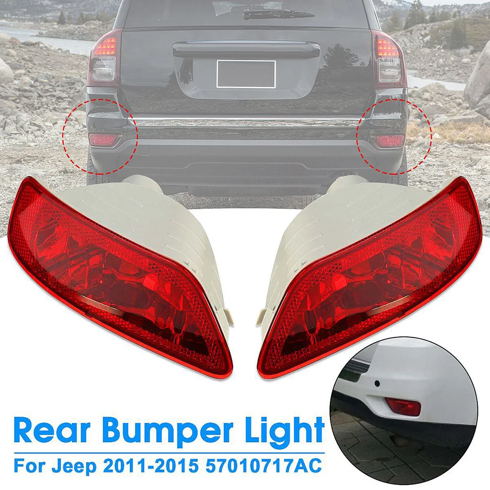 57010716AC 57010717AC Left Right Rear Bumper Reflector Brake Light Tail Lamp For Jeep Compass Grand Cherokee Dodge 2011-2018