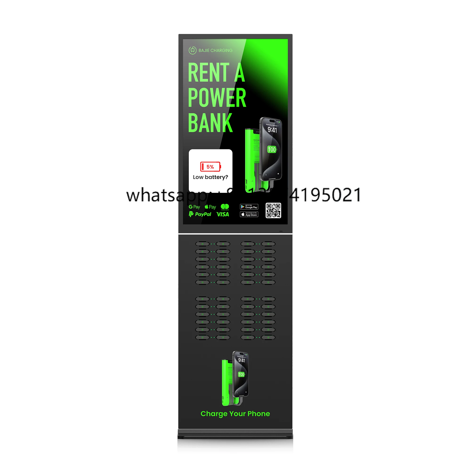 

Hot Selling Product New Technology 2024 48 Slots Sharing Mobile Powerbank Station Bajie Charging Phone Charging