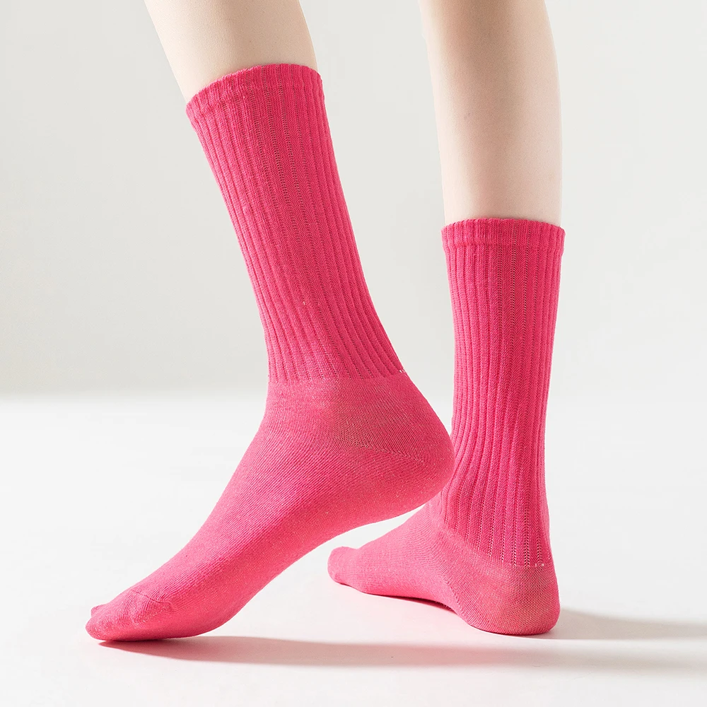 3 Pairs Of Colorful Mid Length Socks Women Bubble Socks Comfortable And Ball Free Versatile Autumn Girl Elephant Socks