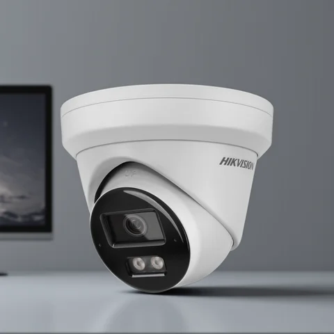 Hikvision 8MP IP 카메라 DS-2CD2383G2-LI2U 스마트 하이브리드 라이트 Acusense 내장 어레이 듀얼 마이크 다채로운 터렛 네트워크 카메라