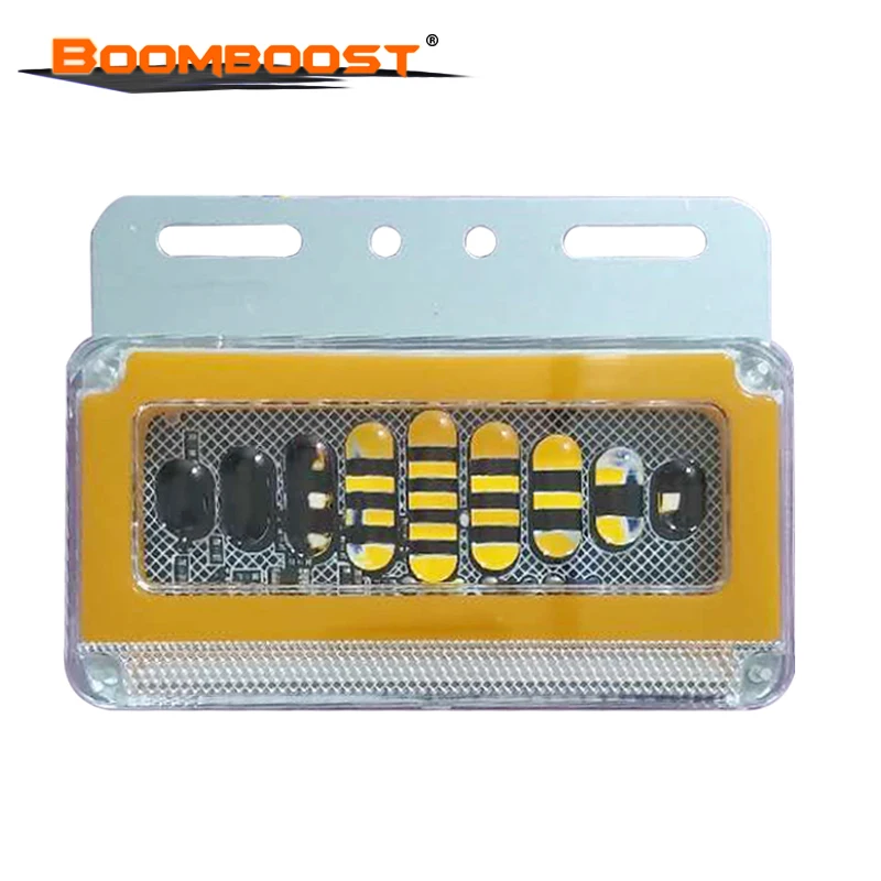 

24V Truck LED Warning Light - 6D Lens Yellow Waterproof Ground Side Turn Signal Light