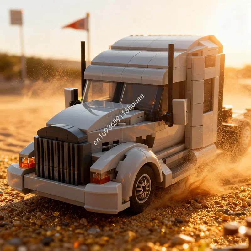 

496pcs MOC Modern American Truck City Champions Model Building toys blocks Construction Assemble Christmas gifts DIY idea Brick