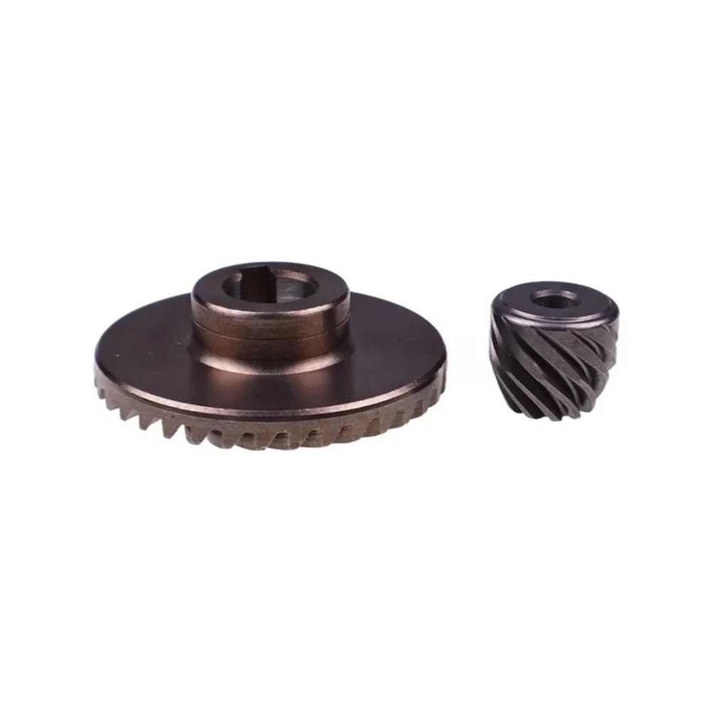 Workshop Maintenance Spiral Bevel Gear Replacement Part Angle Grinder Gear Replacement Gray Metal Construction Hardened Teeth