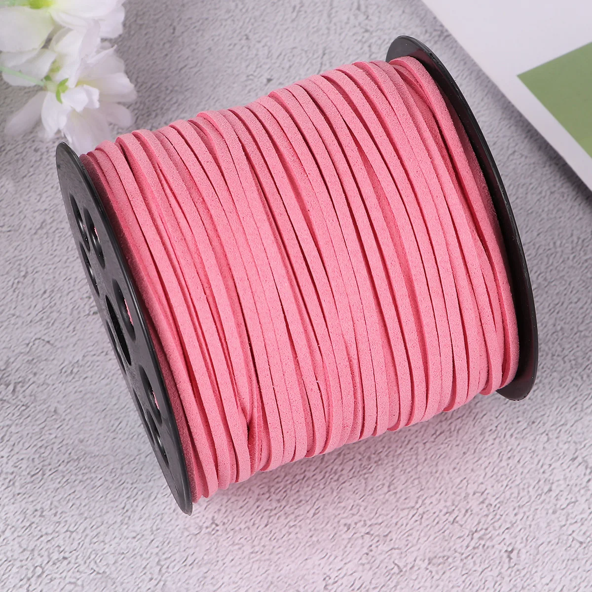 

1 Roll Faux Suede .6mm DIY Jewelry Thread for Bracelets Necklaces Making Accessories Craft Supplies Durable