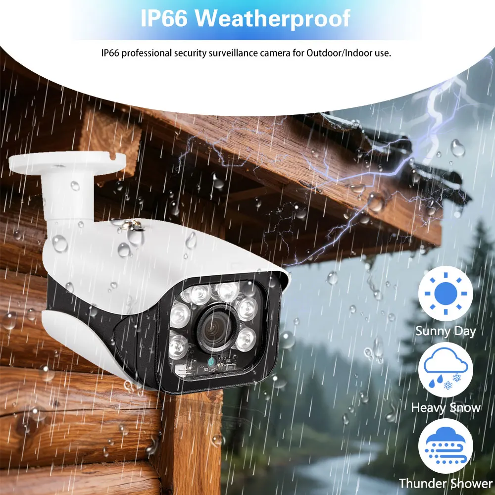 Tuya 8MP 4K Security lP Camera System Waterproof Outdoor 8CH Smartlife POE NVR Human Detection CcTv Bulet Home Surveillance NVR