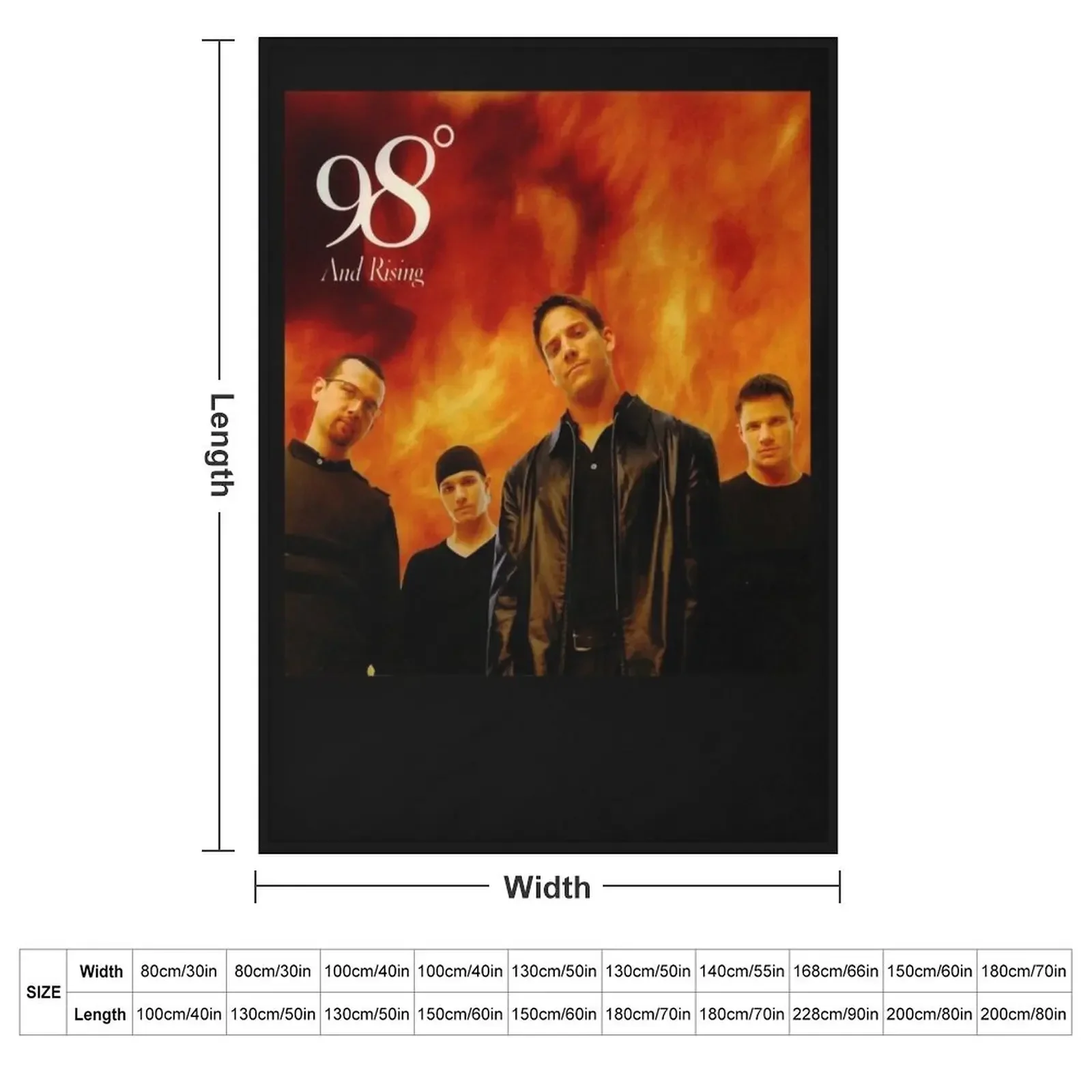 the best boyband 98 degrees Classic Throw Blanket cosplay anime Blankets For Baby Flannel Fabric Summer Beddings Blankets
