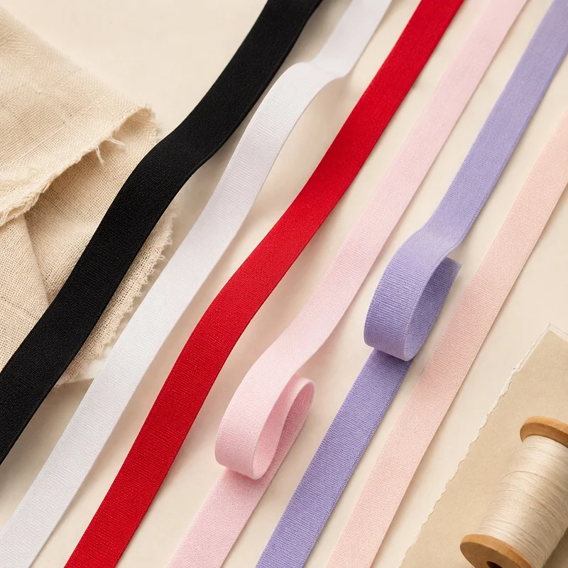10/20Meters 6-25mm Nylon Elastic Band Soft Underwear Strap Bra Swimsuit Belt Rubber Stretch Tape DIY Sewing Accessory Roll Trim
