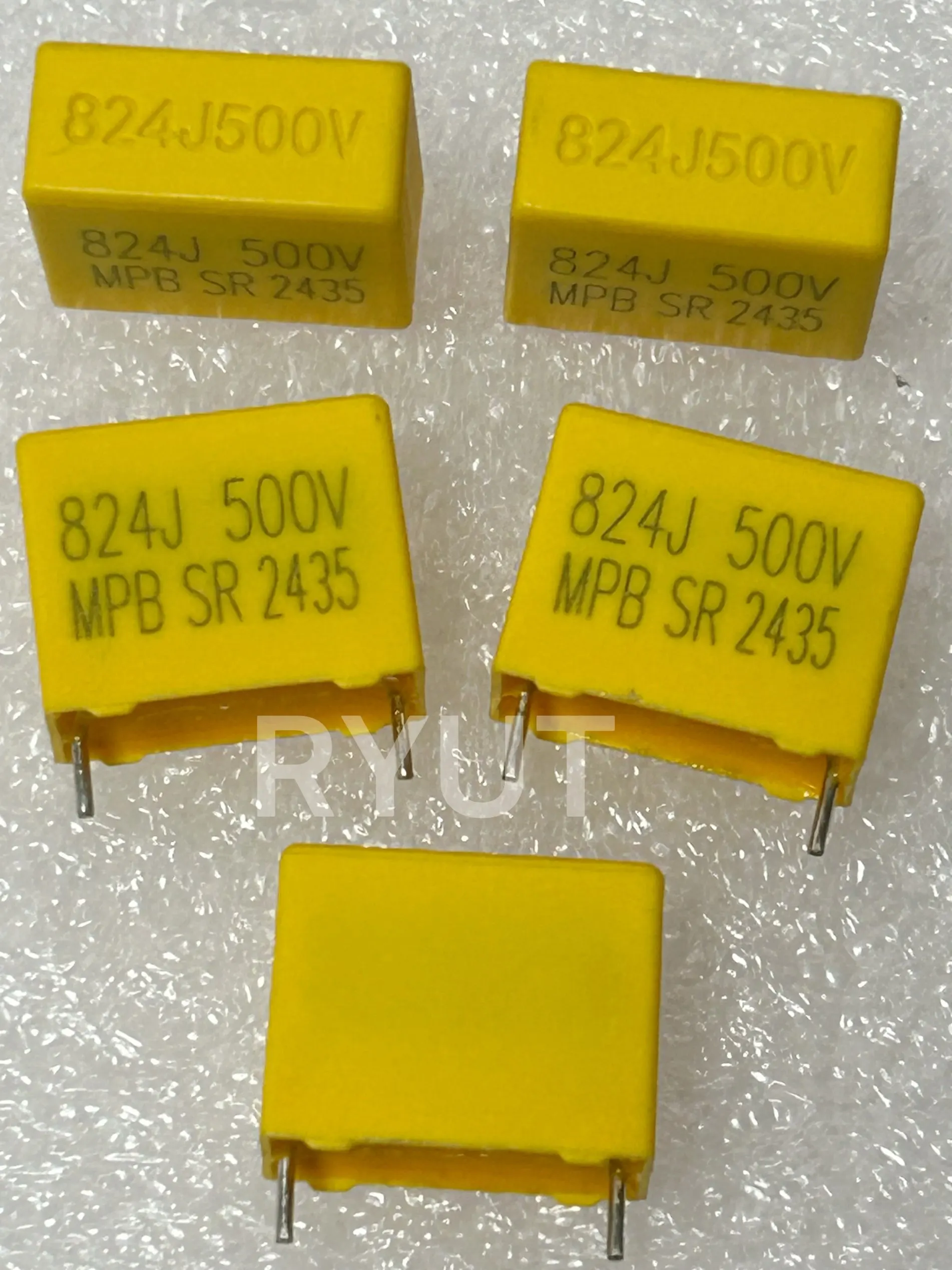 

5pcs/lot new and original capacitor 824J 500V 0.82UF 820NF 500VDC P15MM