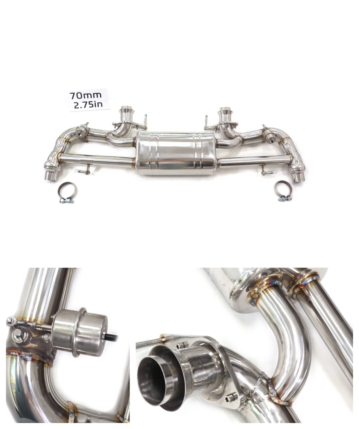 

Выхлопная система Catback с клапаном из нержавеющей стали для Aston Martin Vantage 4.7L, сертифицированная по стандарту HMD, обеспечивающая высокую производительность и качество.