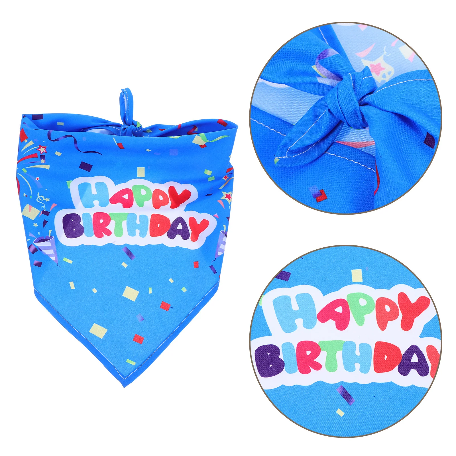 

Pet Dog Cat Triangle Neckerchief Bandana Stylish Birthday Party Supplies for Small Dogs and Cats Comfortable Material Pet