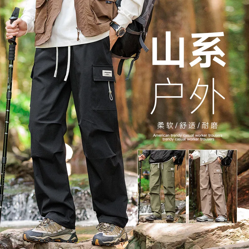 Men Waterproof Workpants Men casual pants Outdoor Hiking Pants Quick Drying Breathable Suitable for Fishing Hiking and Camping