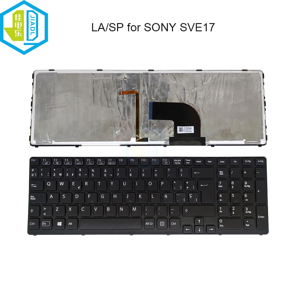 

SP/ES Spanish Keyboard Backlight For Sony Vaio SVE17 SVE1711 SVE1712 SVE1713 SVE171E11L Spain fit Latin Laptop Backlit Keyboards
