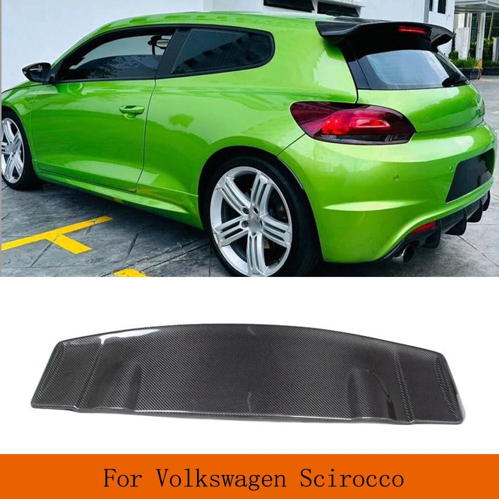 Accessories Spoiler Roof Window Tail for Volkswagen VW Scirocco 2008-2013 Auto Part Carbon Rear Trunk Boot Wings Golf Spoiler