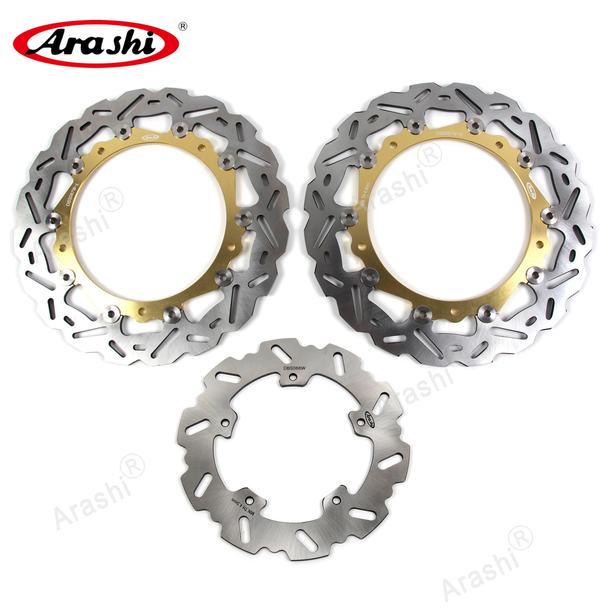 Arashi 1 Set  Front Rear Brake Disc For BMW S1000R 2014-2017 CNC Full Floating Rotors Disk S 1000 R S1000 R 2014 2015 2016 2017