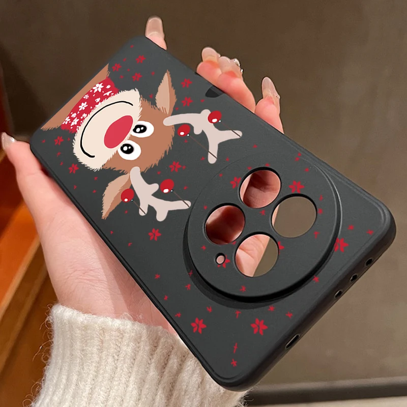 لطيف إِلْكَة عيد الميلاد نمط جراب هاتف ل OnePlus 13 12 13R 12R 11R 5G للصدمات لينة غطاء سيليكون بولي يوريثان ل OnePlus Ace 5 3 2