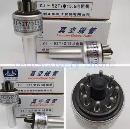 خط جمع مستشعر الفراغ الأسلاك المغناطيسية ذات الثمانية الدبوس -10B ZJ-27 أنبوب قياس الفراغ المؤين