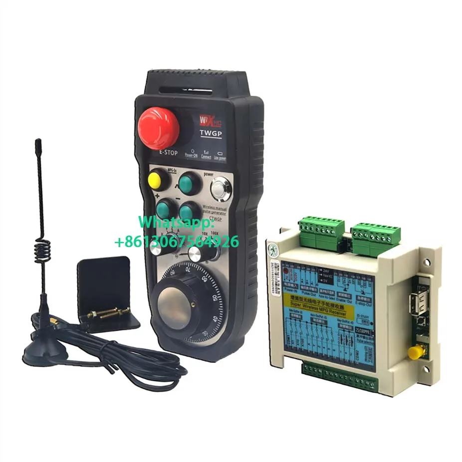 Enhanced 6 Axis CNC Wireless MPG MPG Manual Pulse Generator Electronic Handwheel Estop for HASS SYNTE FANUC GSK SIEMENS