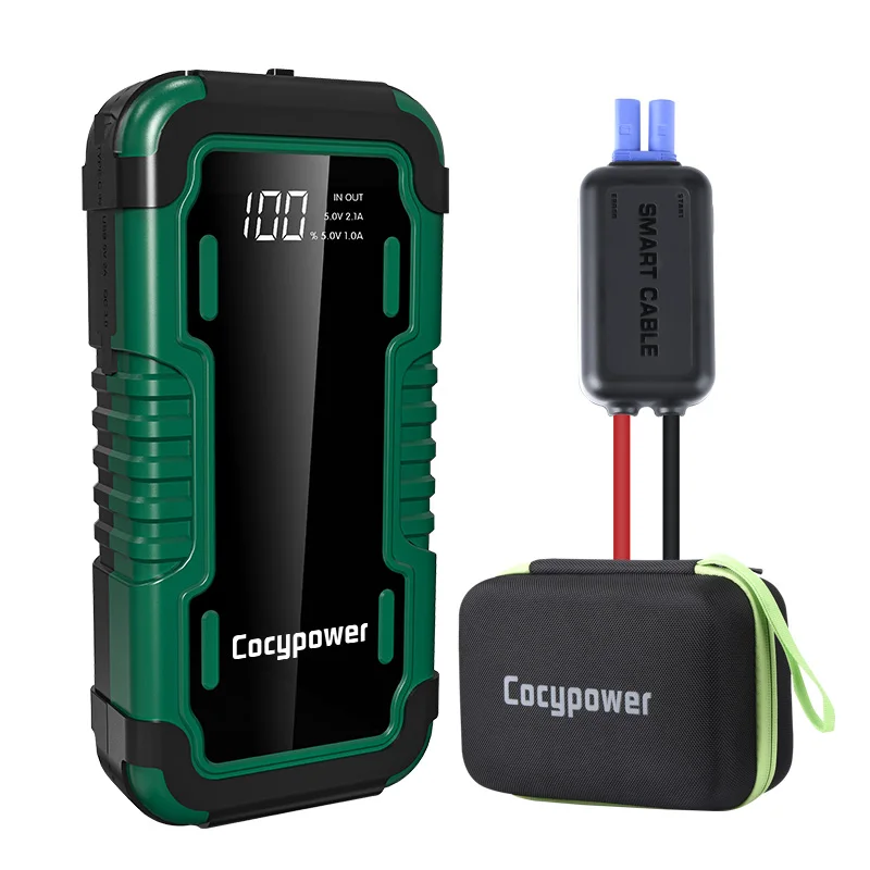 

Car Emergency Start Power Supply with Air Pump 12V Car Mobile Power Supply Car Jump Starter