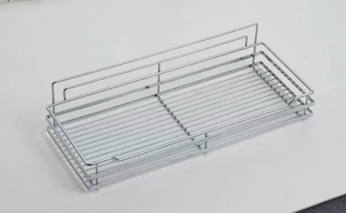 جديد خزانة مطبخ من الفولاذ المقاوم للصدأ سحب للأسفل رفوف مصعد رفع سلة قابلة للسحب تخزين خزانة المطبخ #6