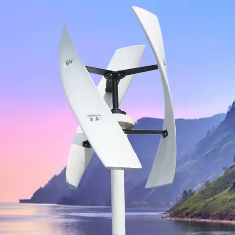 10KW Free Energy Vertical Axis Wind Turbine Generator, 12V/24V/48V/220V for Off-Grid Cabin Shed Farm
