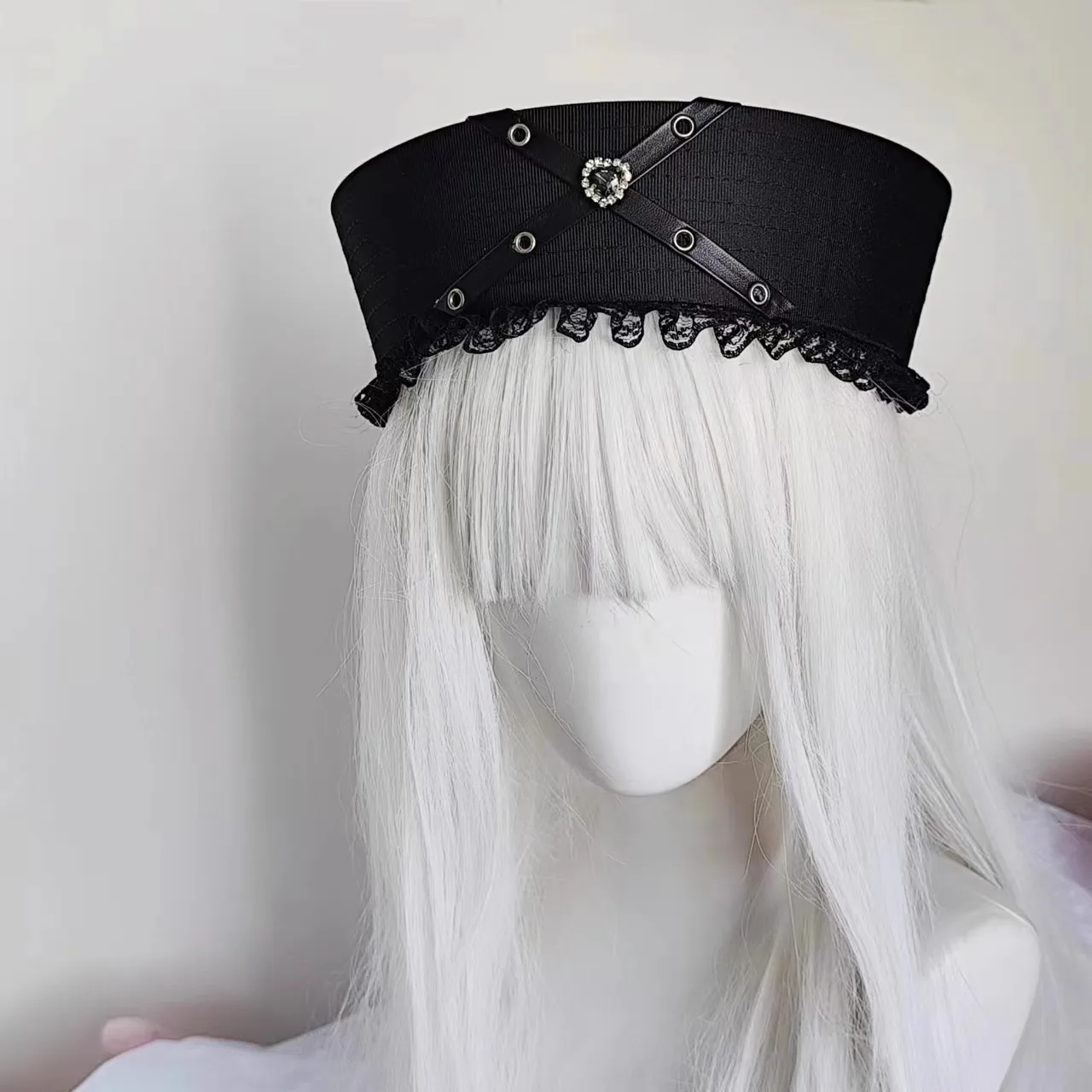 لوليتا فتاة حلوة فتاة فاسق قبعة الماس الداكن بلغت ذروتها مع شخصية حلوة وباردة قبعة الجاموس المياه البحرية