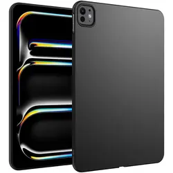 Tablet Case For Apple iPad Pro 13 (2024) M4 13 inch A2925 A2926 A3007 Funda Black Soft TPU Silicone Shockproof Flexible Cover