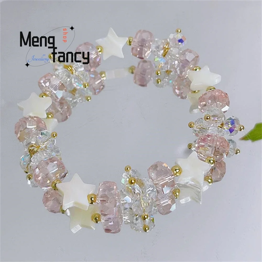 

Super Flash Crystal Bracelet Mori Small Fresh Shell Star Simple Exquisite High-grade Elegant Sexy Young Girls Fashion Jewelry